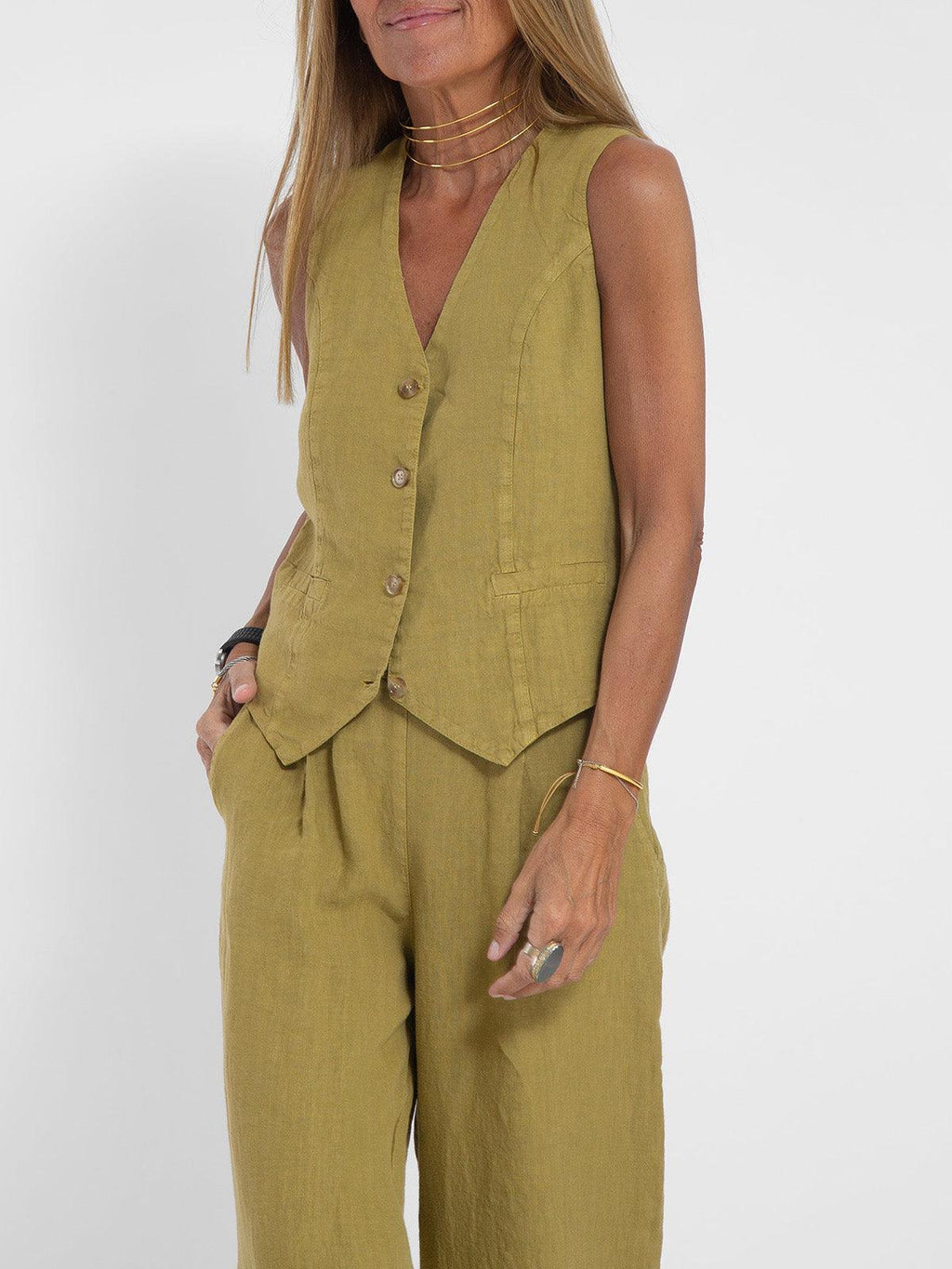 Completo Leisure in Cotone: Gilet e Pantaloni