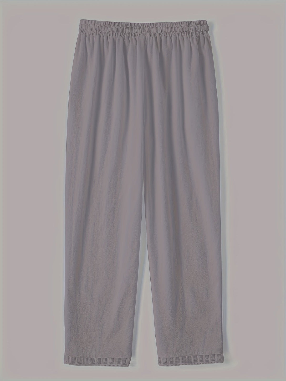 Pantalones cropped relajados con detalles en contraste