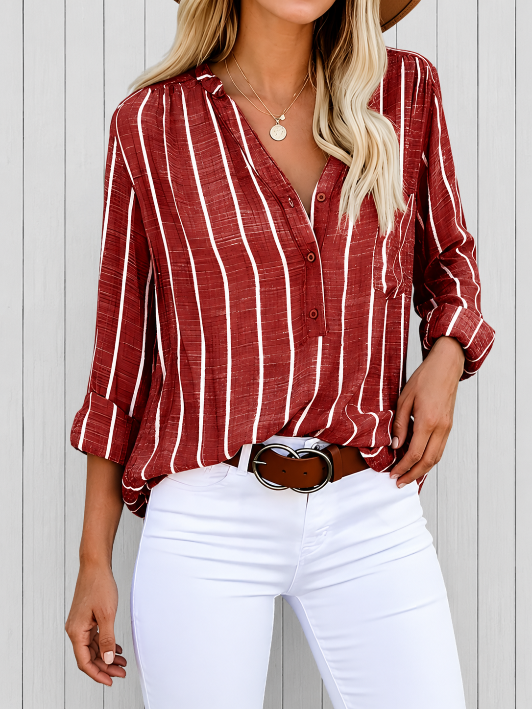 Blusa Elegante de Rayas