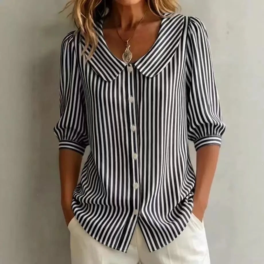 Blusa casual de rayas