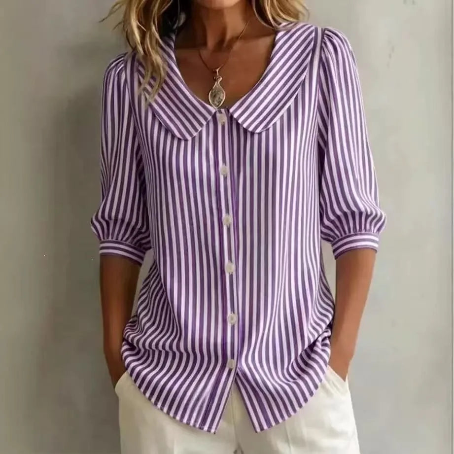 Blusa casual de rayas