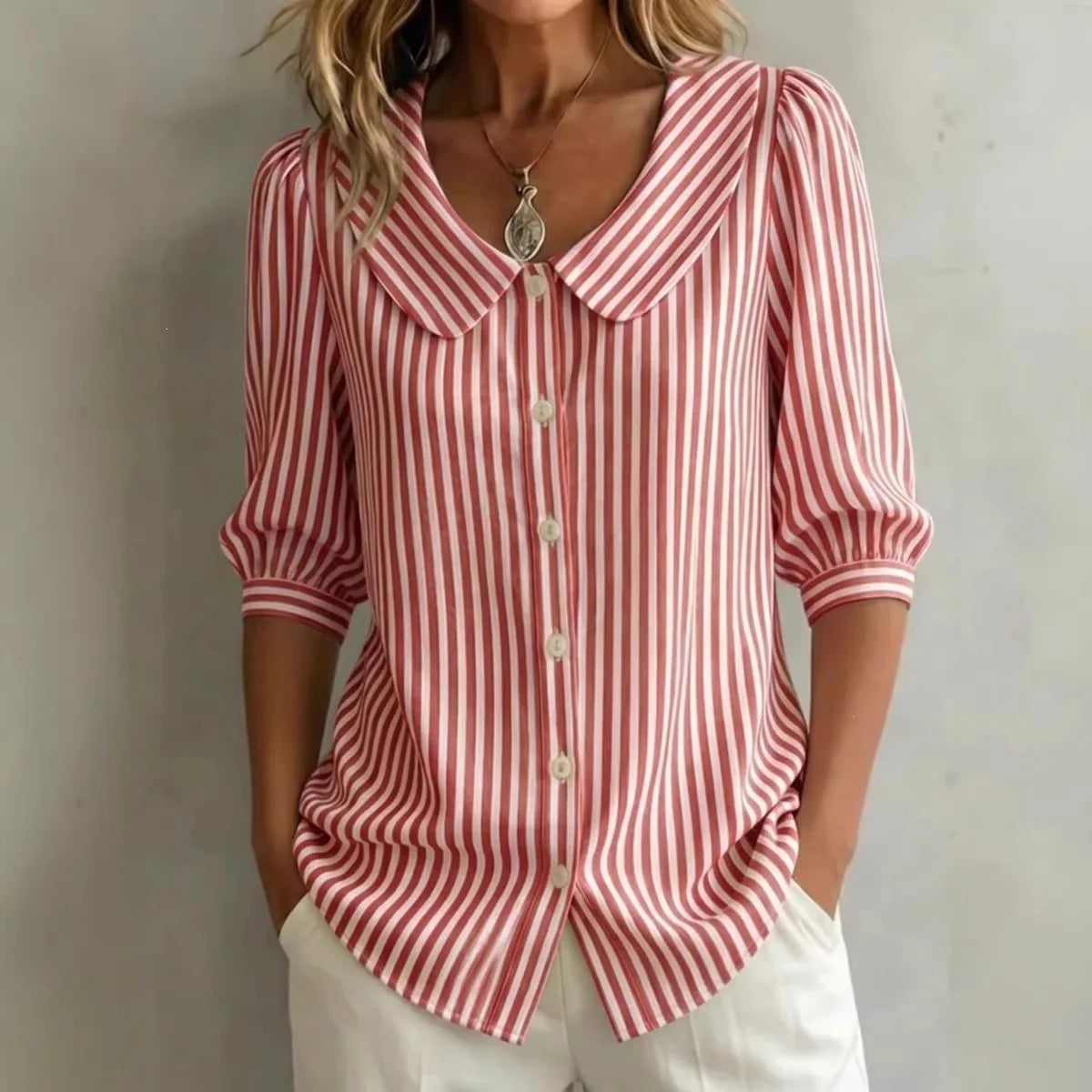 Blusa casual de rayas