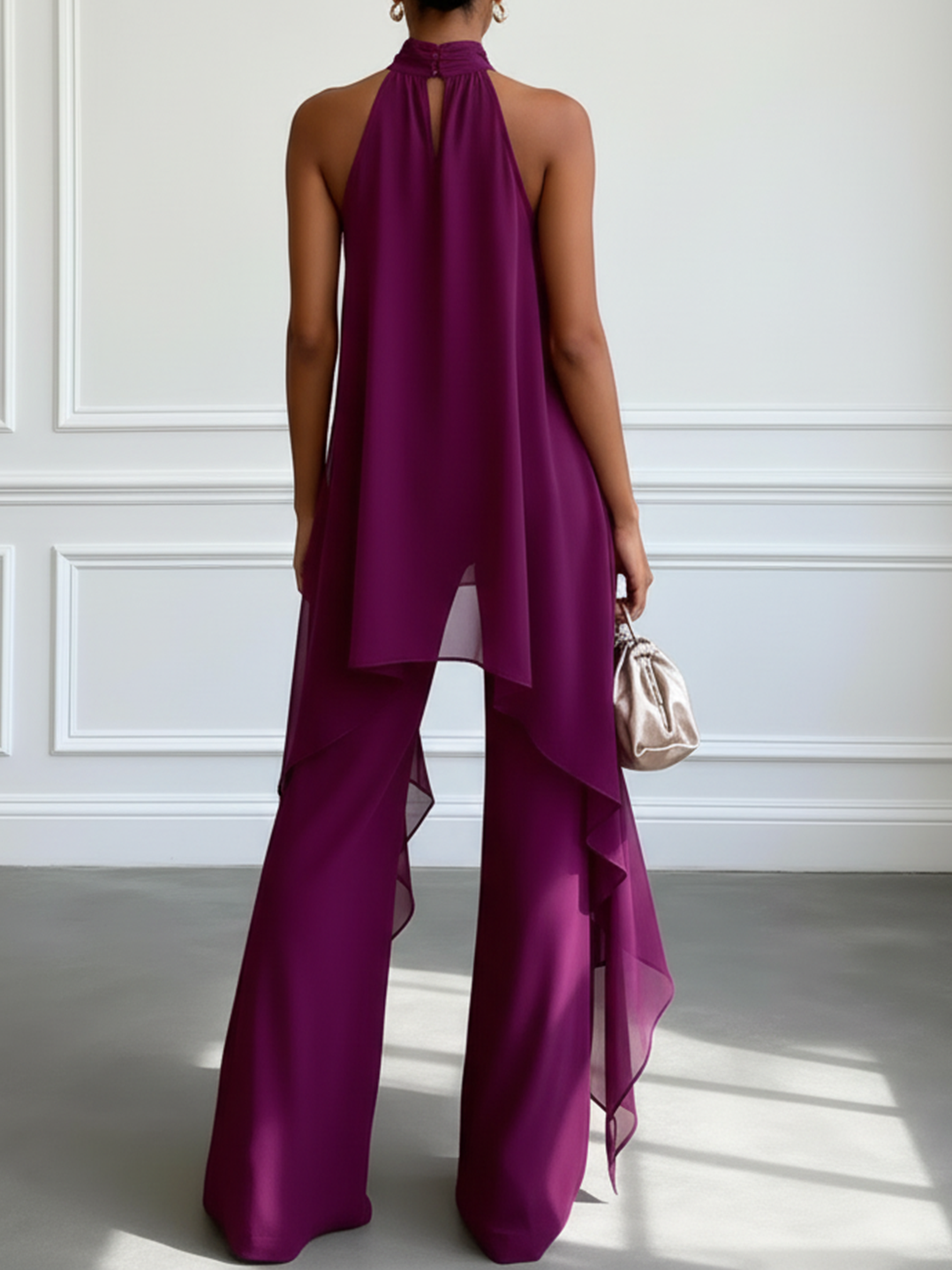 Conjunto  Morado de Dos Piezas