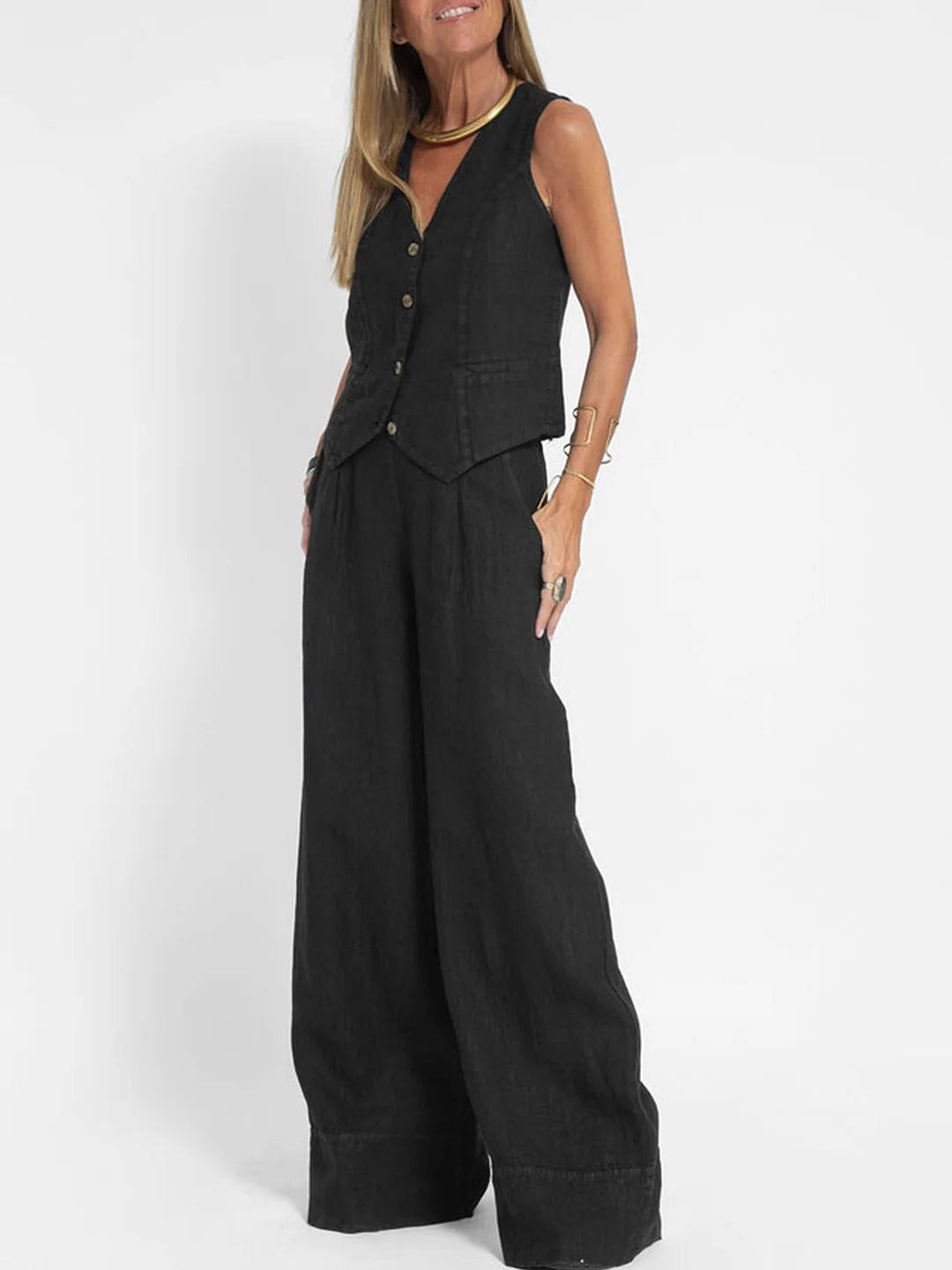 Completo Leisure in Cotone: Gilet e Pantaloni
