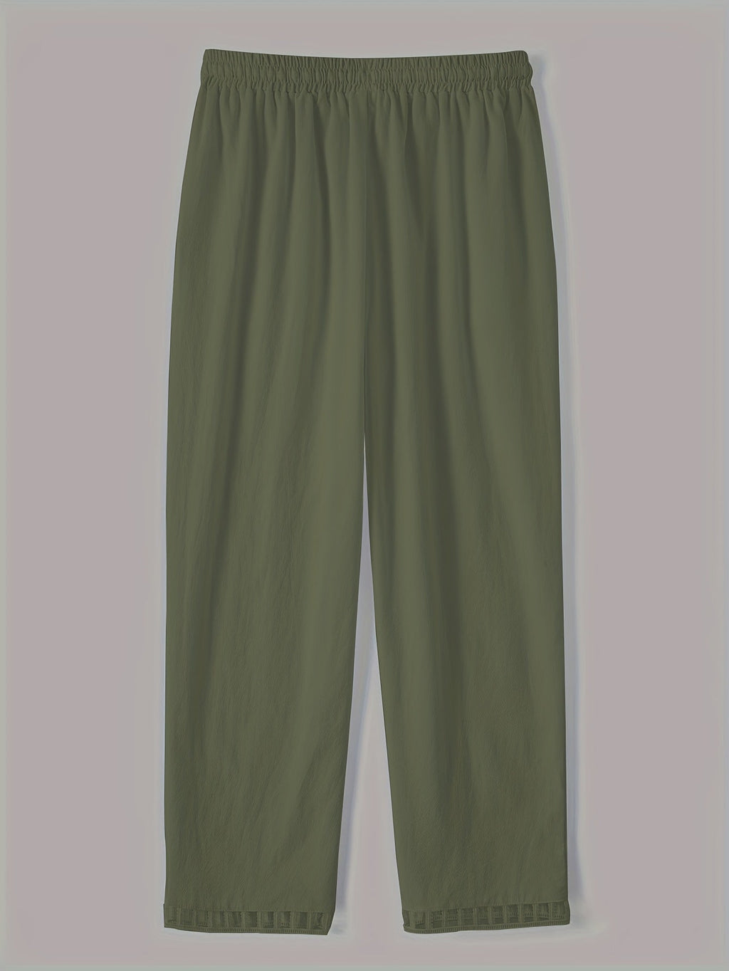 Pantalones cropped relajados con detalles en contraste