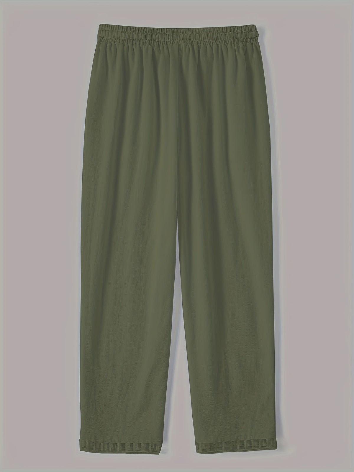 Pantalones cropped relajados con detalles en contraste