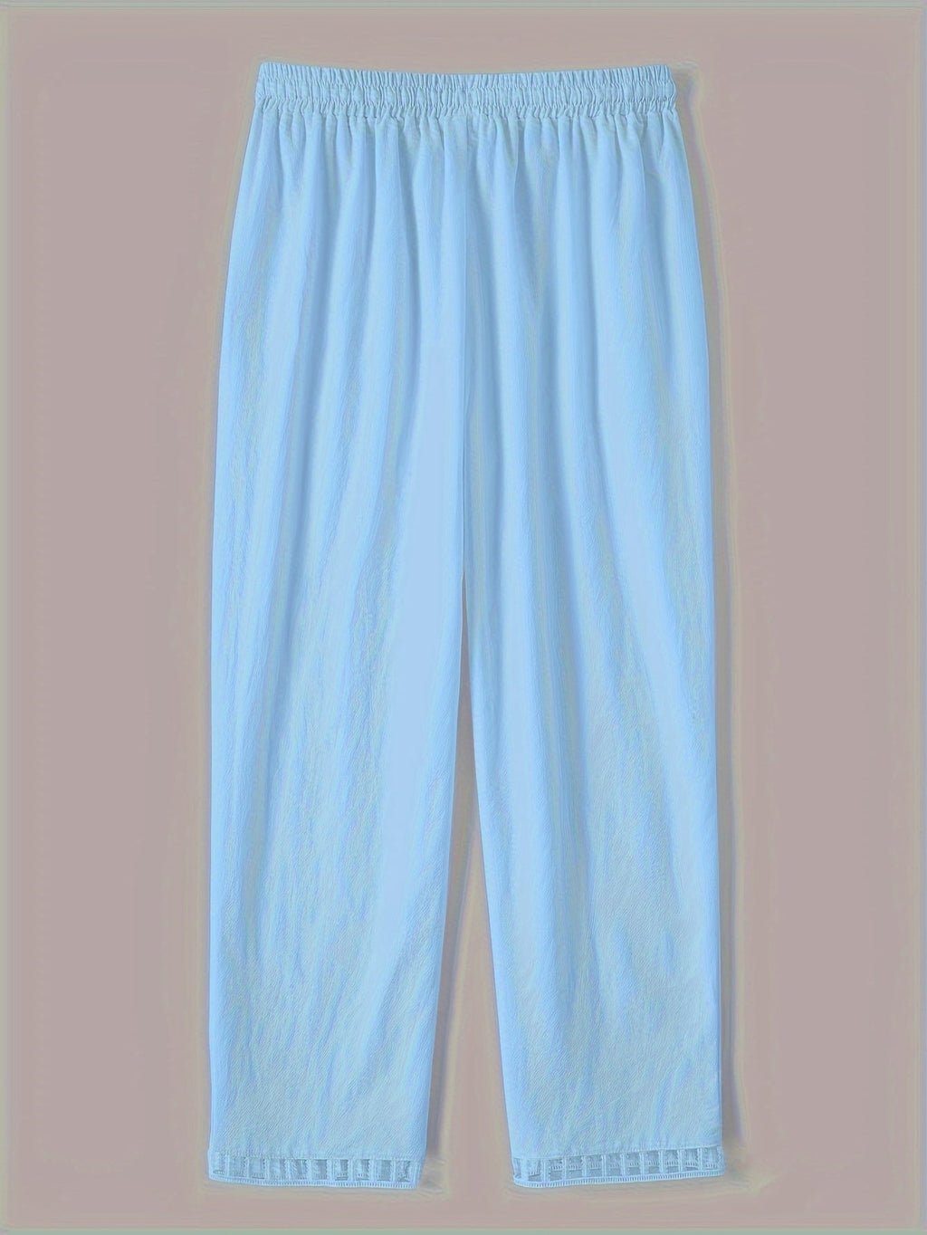 Pantalones cropped relajados con detalles en contraste