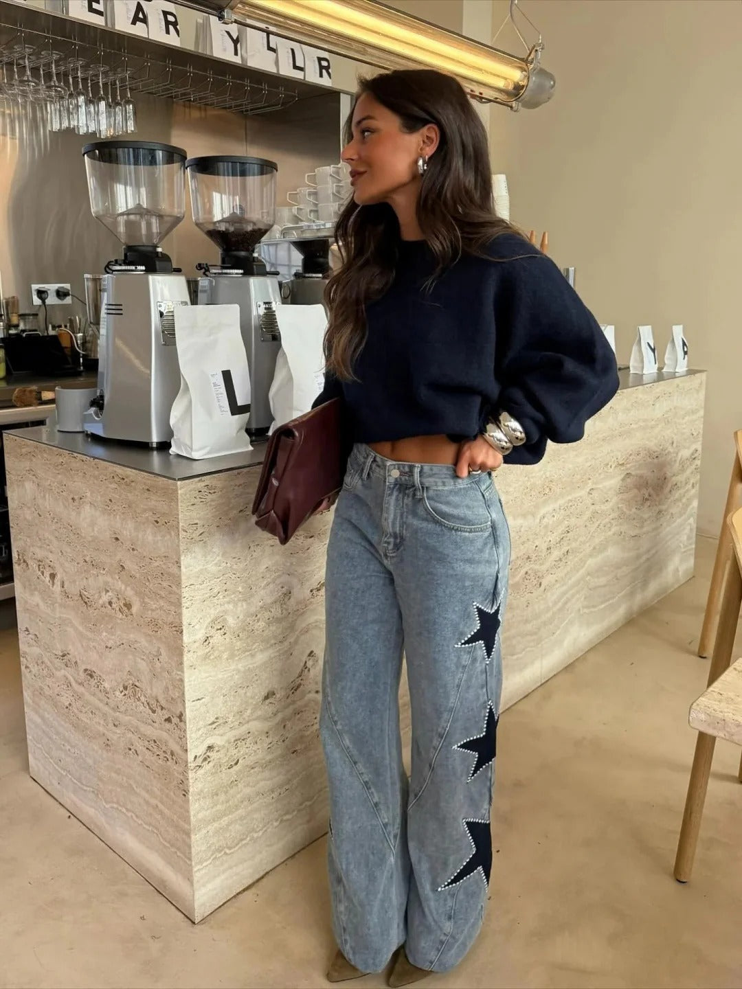 Melisa║Jeans casual de estrellas