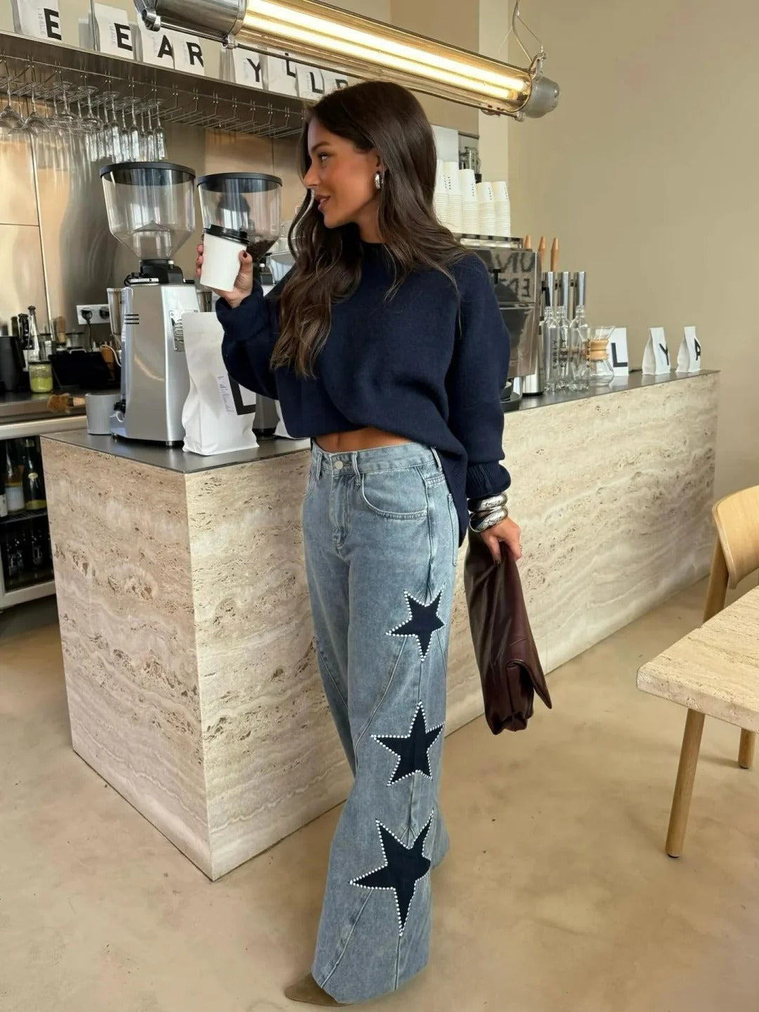 Melisa║Jeans casual de estrellas